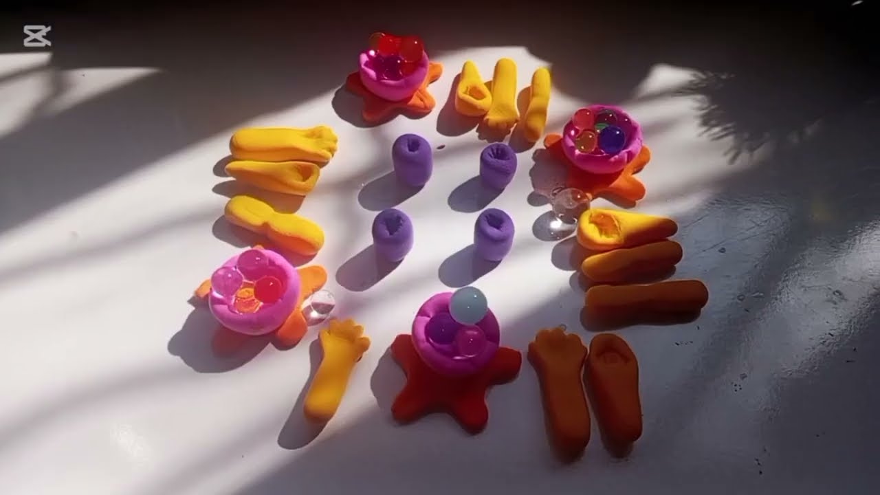 Easy technique to make miniature Dinner set with clay #trending# easy#claysparkstudio #viralvideo 