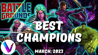 Best Champions for Battlegrounds Ranked & Tier List - March 2023 - Vega's Tier List for BGs