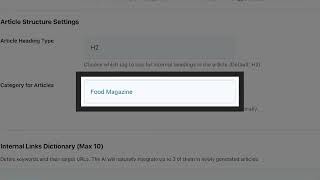 Get API KEY &amp; AI Generated Articles Base Settings