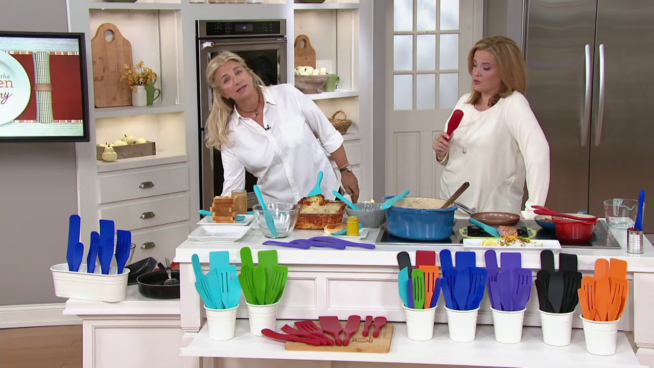 Mad Hungry 4 piece Multi-Use Silicone Spurtle Set on QVC 