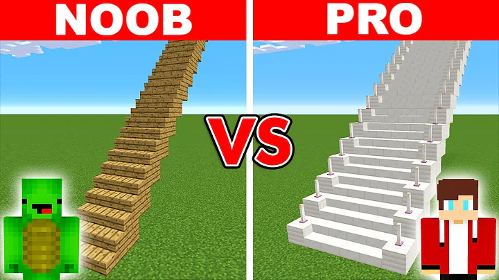 Minecraft NOOB vs PRO: LONGEST STAIRCASE BUILD CHA...