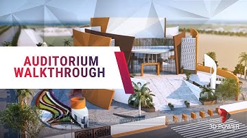 Outstanding 3D Walkthrough Animation Of an auditorium with Innovative Exterior & Interior Design.