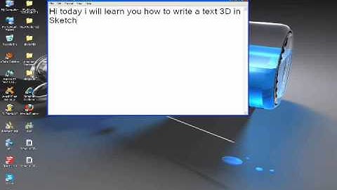 How to writte a text 3D in SketchUp 8