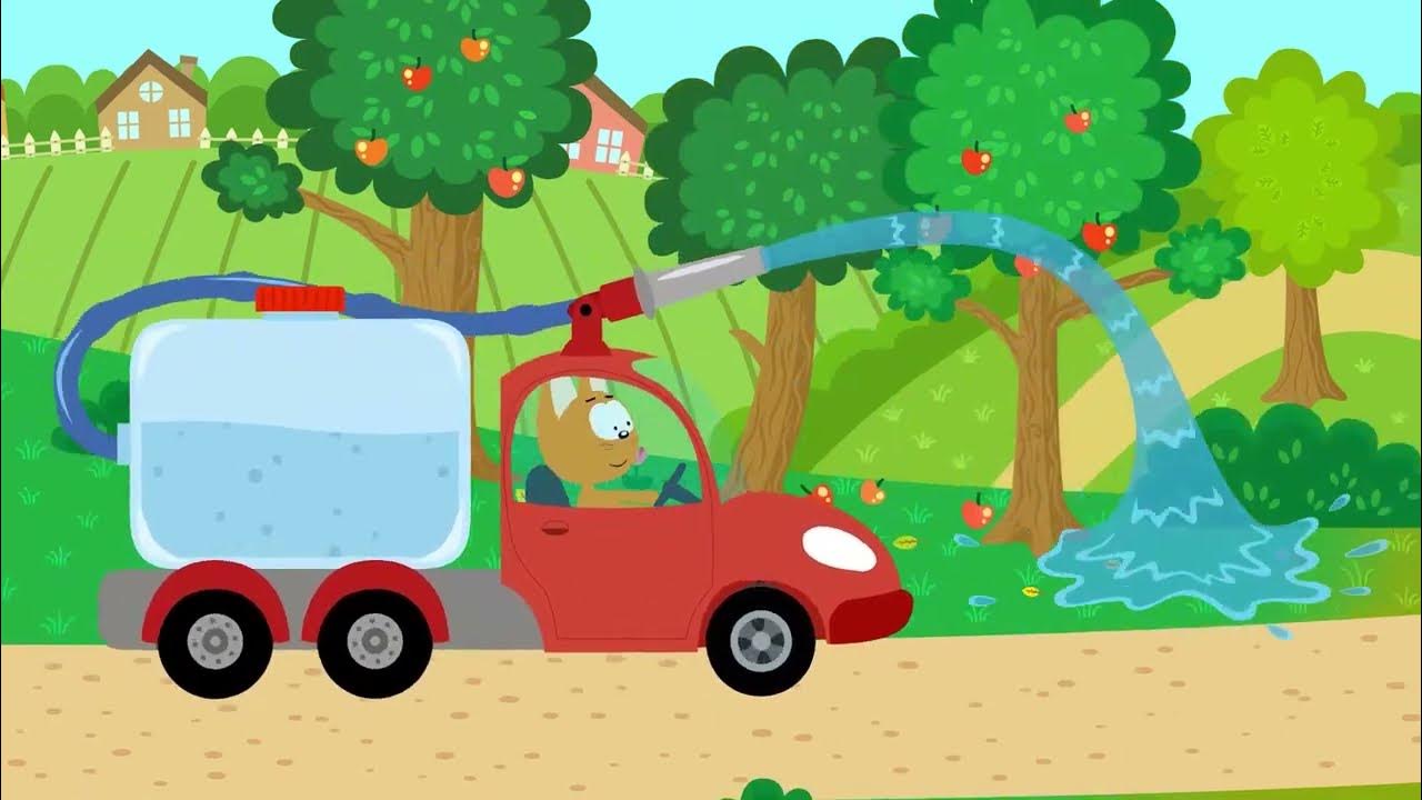 Котенок и волшебный гараж – Мультфильм про машинки d22 - YouTube