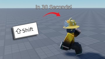 How To Make Shift To Sprint In 30 Seconds - Roblox Studio