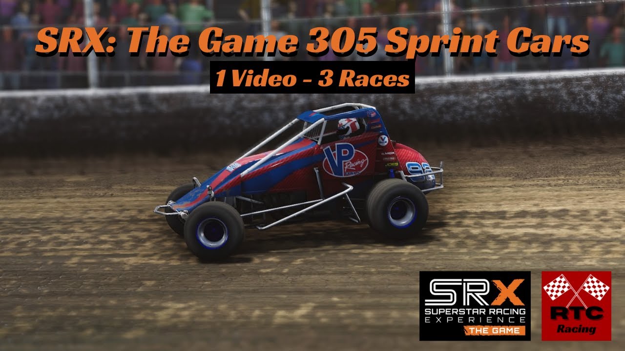 SRX: The Game 305 Sprint Cars!! 3 Race Video