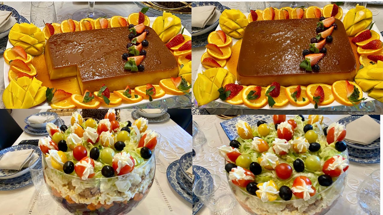 البودينغ الي طلبتولي 🤷‍♀️مرافق سلطة 🥗 هدية مني 😁سجليهوم الرمضان وصفات رائعة واقتصادية