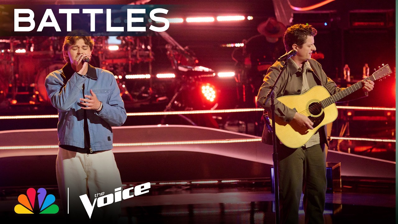 Audience Claps Along to Evan and Luke’s INCREDIBLE Tucker Wetmore Duet |  The Voice Battles | NBC