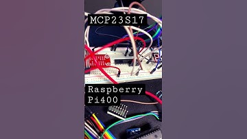 raspberrypi400を使ってMCP23S17(SPI通信の方のIOエキスパンダ)でLED光らせてみた。 #programming #python #raspberrypi