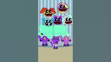 Smiling Critters and Catnap Poppy Playtime - Whose Head? #catnap #smilingcritters #shorts