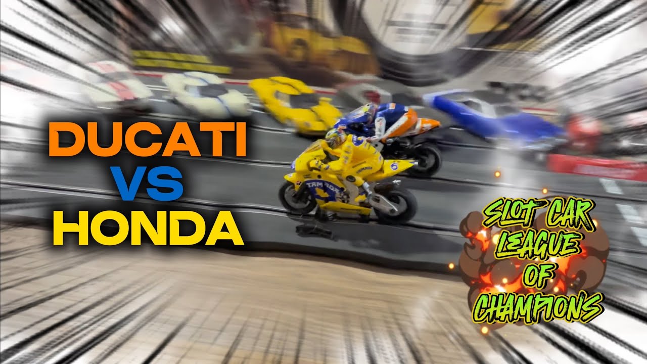 Ducati vs Honda Motorcycles 🔥👀🔥 Slot cars Racing Scalextric - YouTube