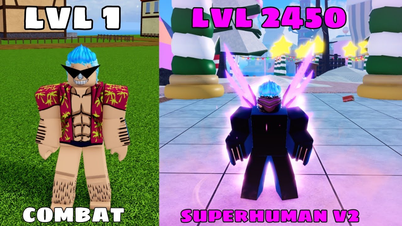 Blox Fruit : Level 2450  4 V4 RACE HUMAN / SHARK / RABBIT / ANGEL