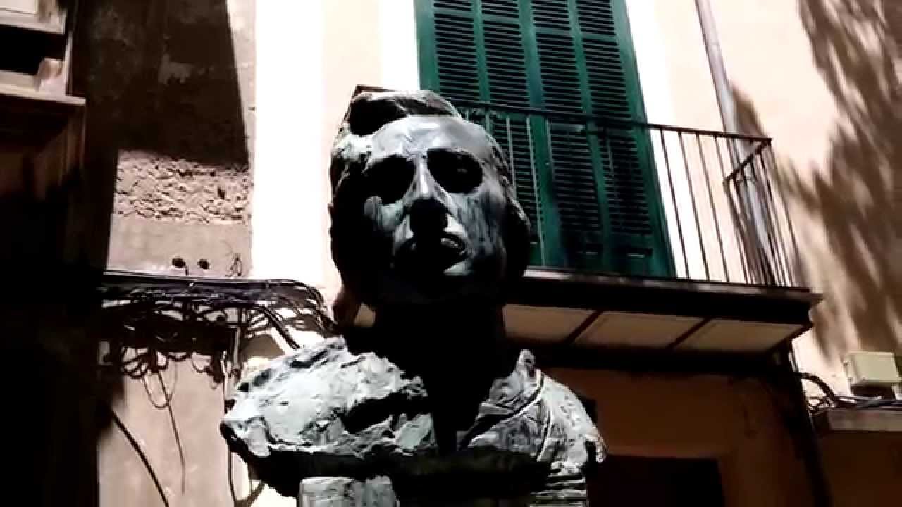 Bust Of Frederic Chopin Old Town Of Palma De Mallorca Mallorca