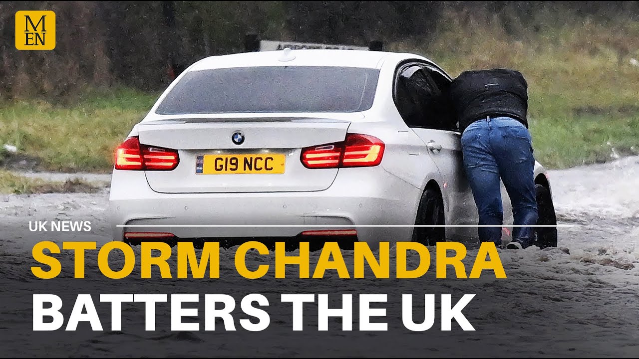 Storm Chandra BATTERS the UK as Met Office issues OVER 100 flood ...