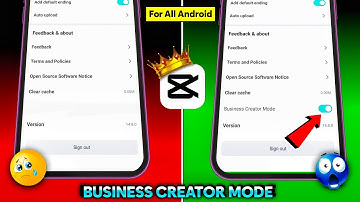 Capcut business Creator mode not showing in android | how to enable business creator mode in capcut