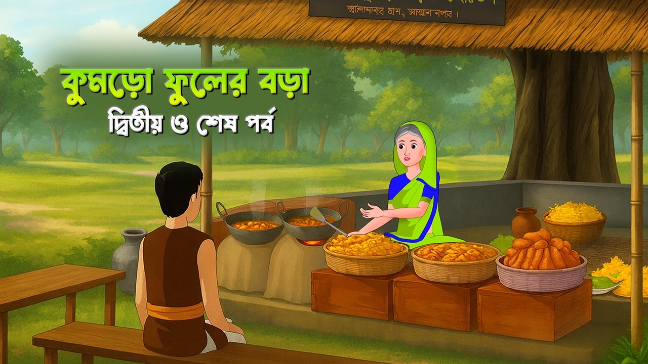 কুমড়ো ফুলের বড়া  2 | Kumro Phuler Bora 2 | Bangla Natok | Bengali Moral Story Cartoon | Dhadha Point