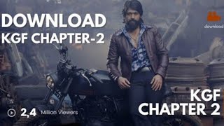 How To Download KGF Chapter 2 | KGF chapter 2 movie HD me download Kaise kare