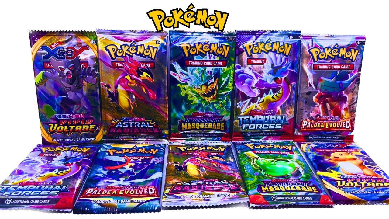 Different Varieties of Pokemon Booster Packs Opening | Wide Range of ...
