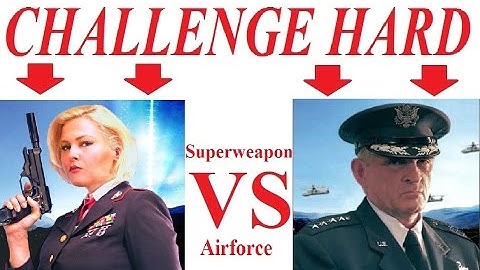 🔴 C&C Generals Zero Hour - Challenge Hard - 2 - Superweapon vs Airforce 🔴
