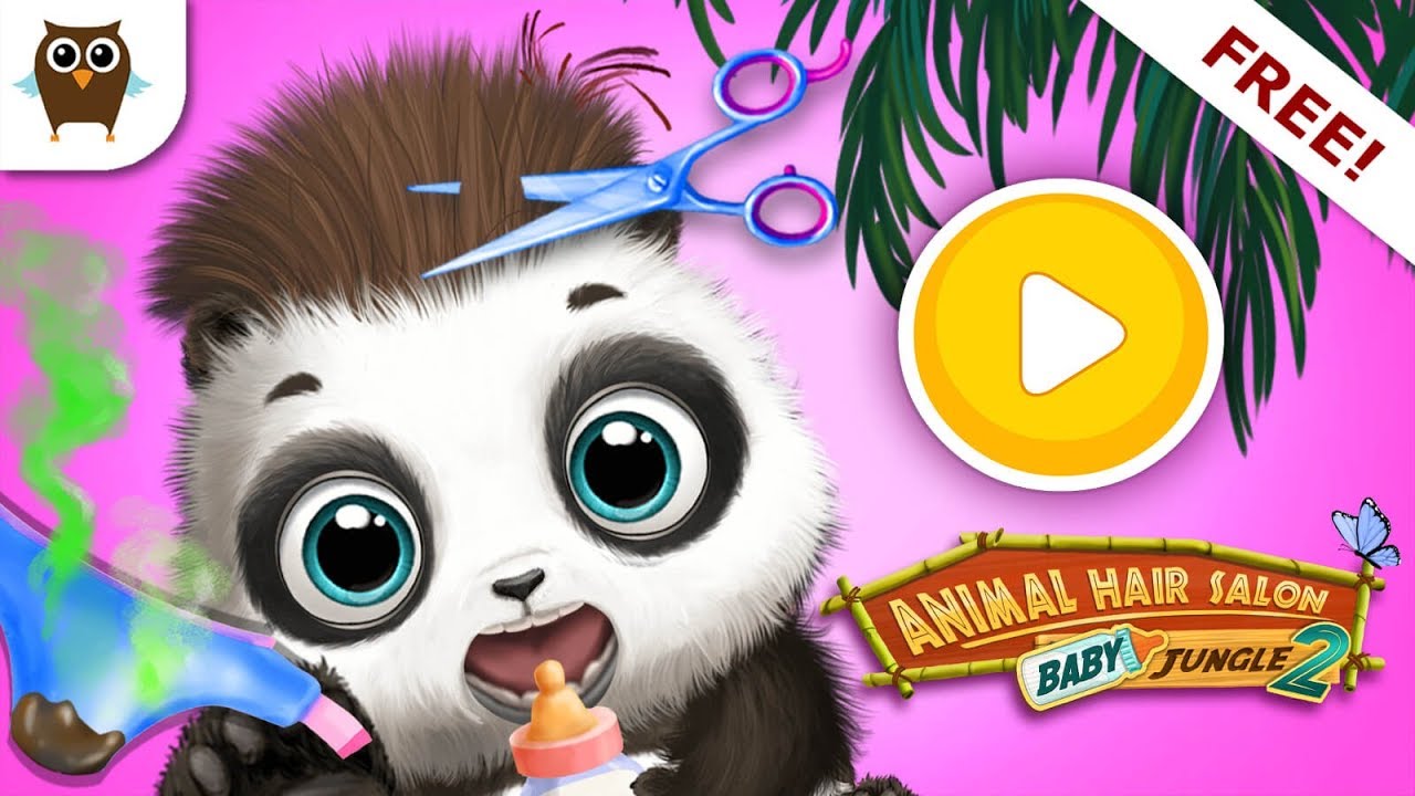 Baby Jungle Animal Hair Salon Gameplay 🧡🌴 TutoTOONS