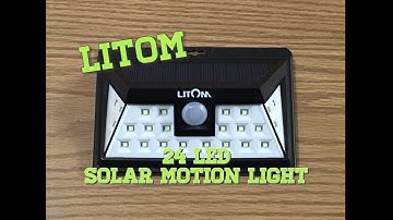 Litom Super Bright 24 LED Outdoor Motion Sensor Solar Light