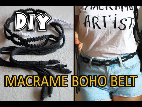 Tutorial Macrame Boho Belt | Easy DIY |