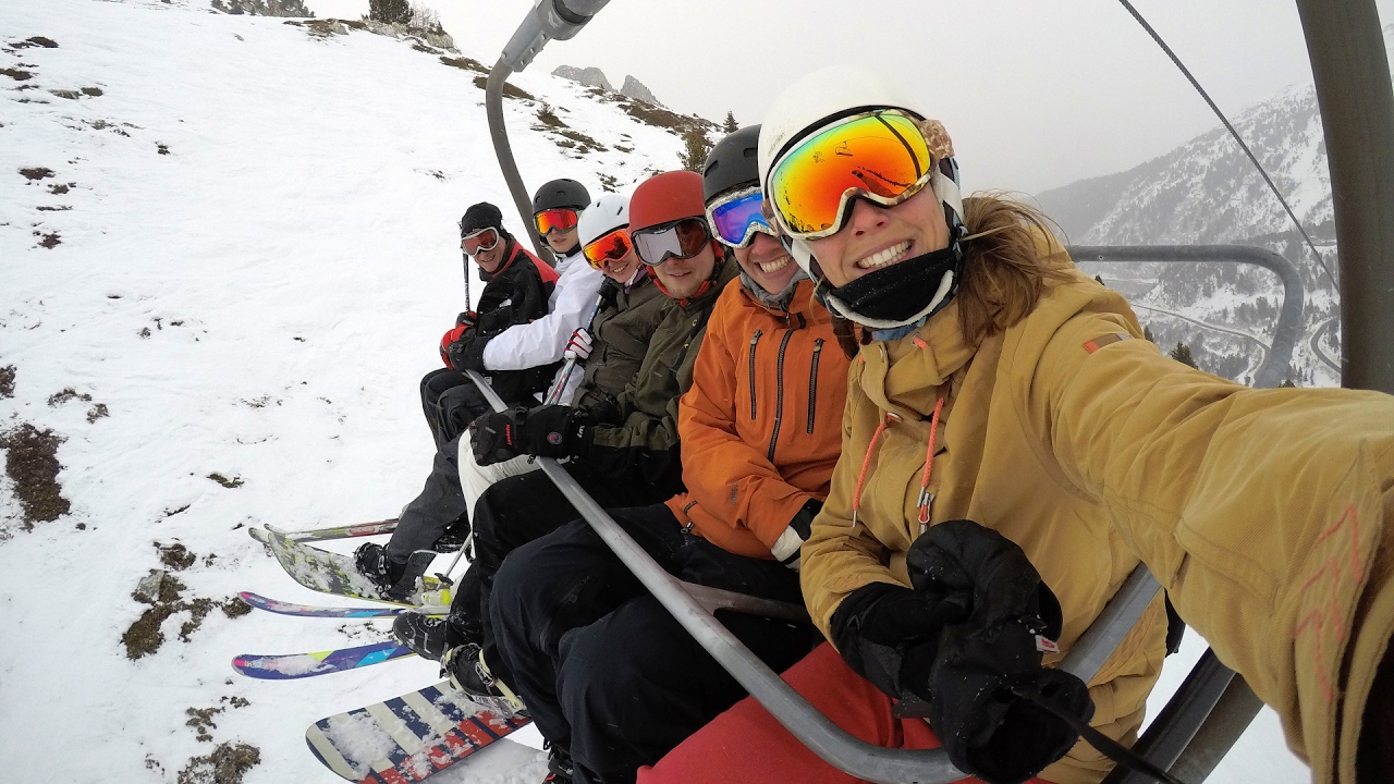 Snowboarding And Skiing In The French Alps GoPRO Hero 5 YouTube