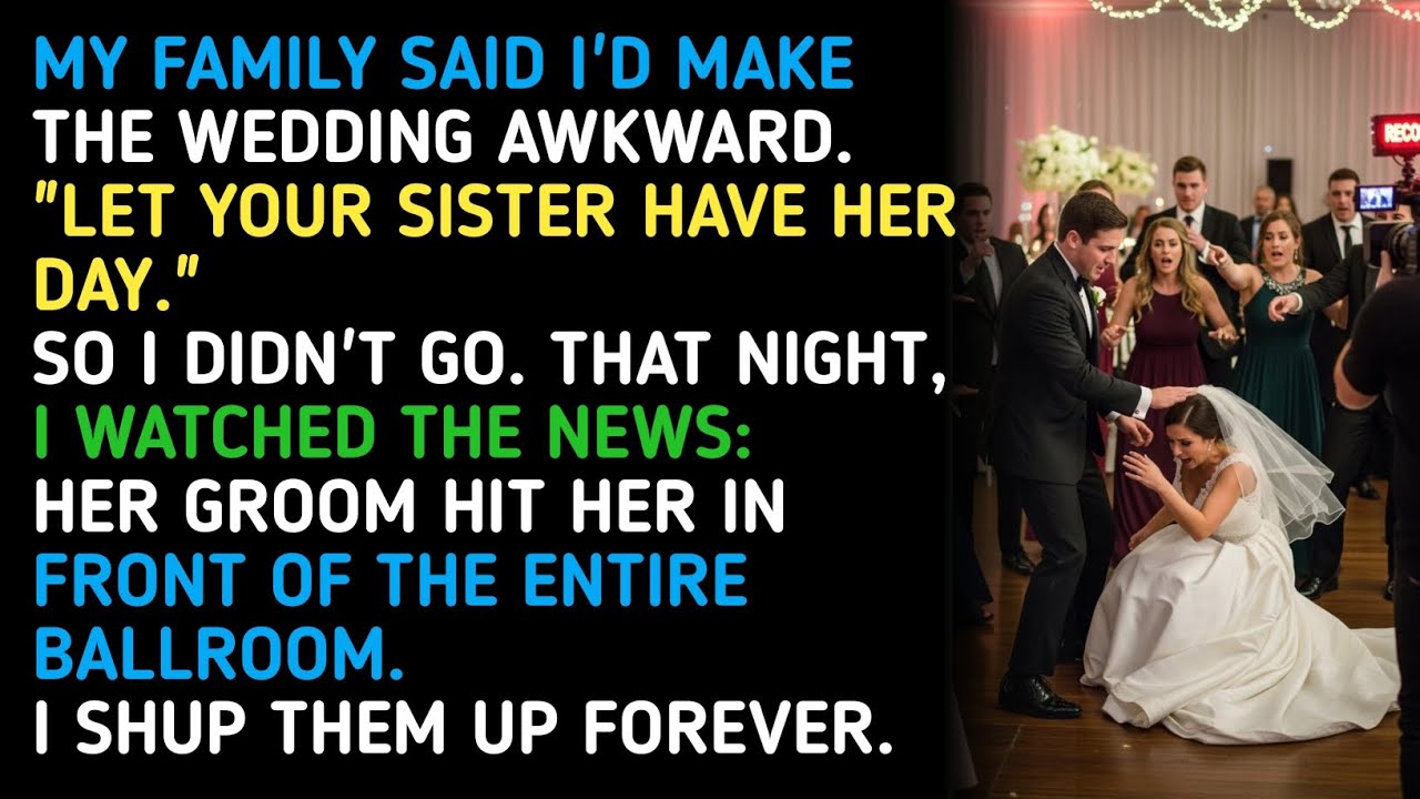 MY FAMILY SAID I'D MAKE THE WEDDING AWKWARD.