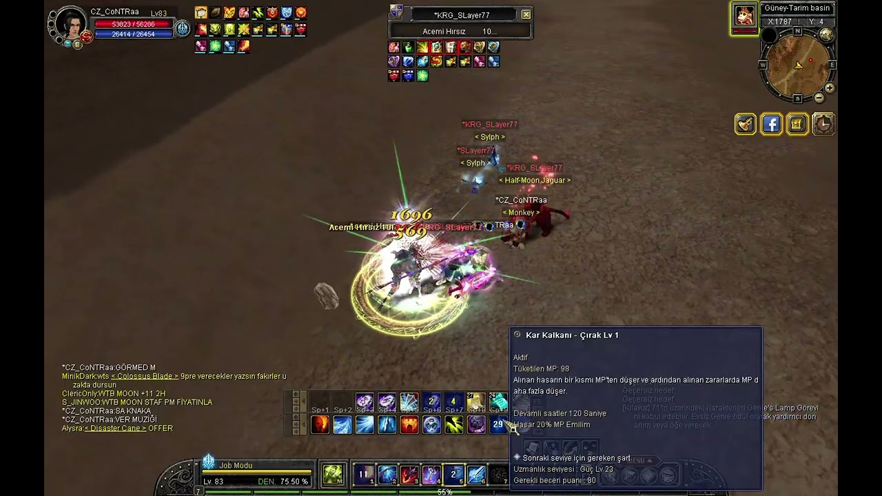 2 vs 1 THİEF ,HUNTER WARİOR and WİZZ VS BLADE TR SRO NEMRUT 