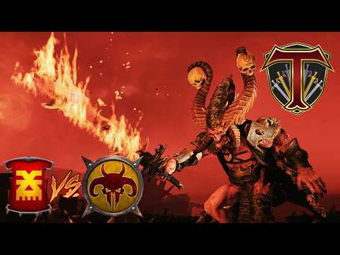 SKULLS AND MORE SKULLS! Khorne vs Beastmen - Total War Warhammer 3