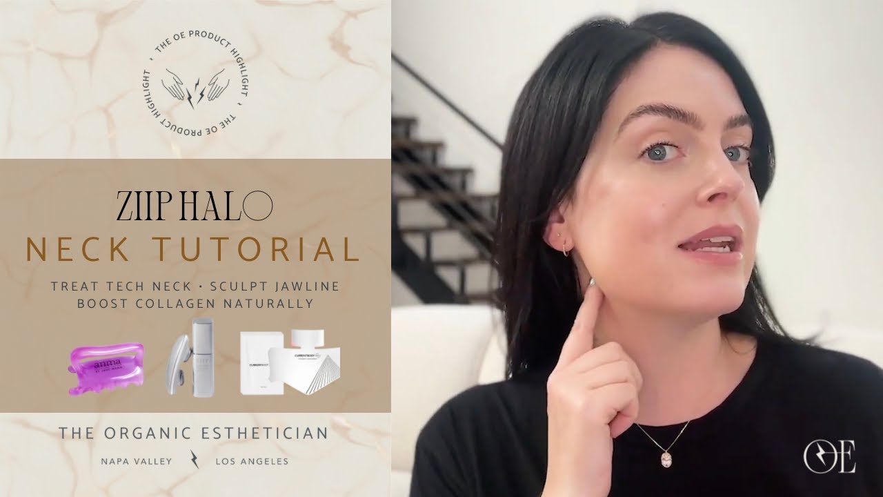 ZIIP HALO Neck Lift Tutorial: Treat Tech Neck, Sculpt Jawline, & Boost  Collagen Naturally