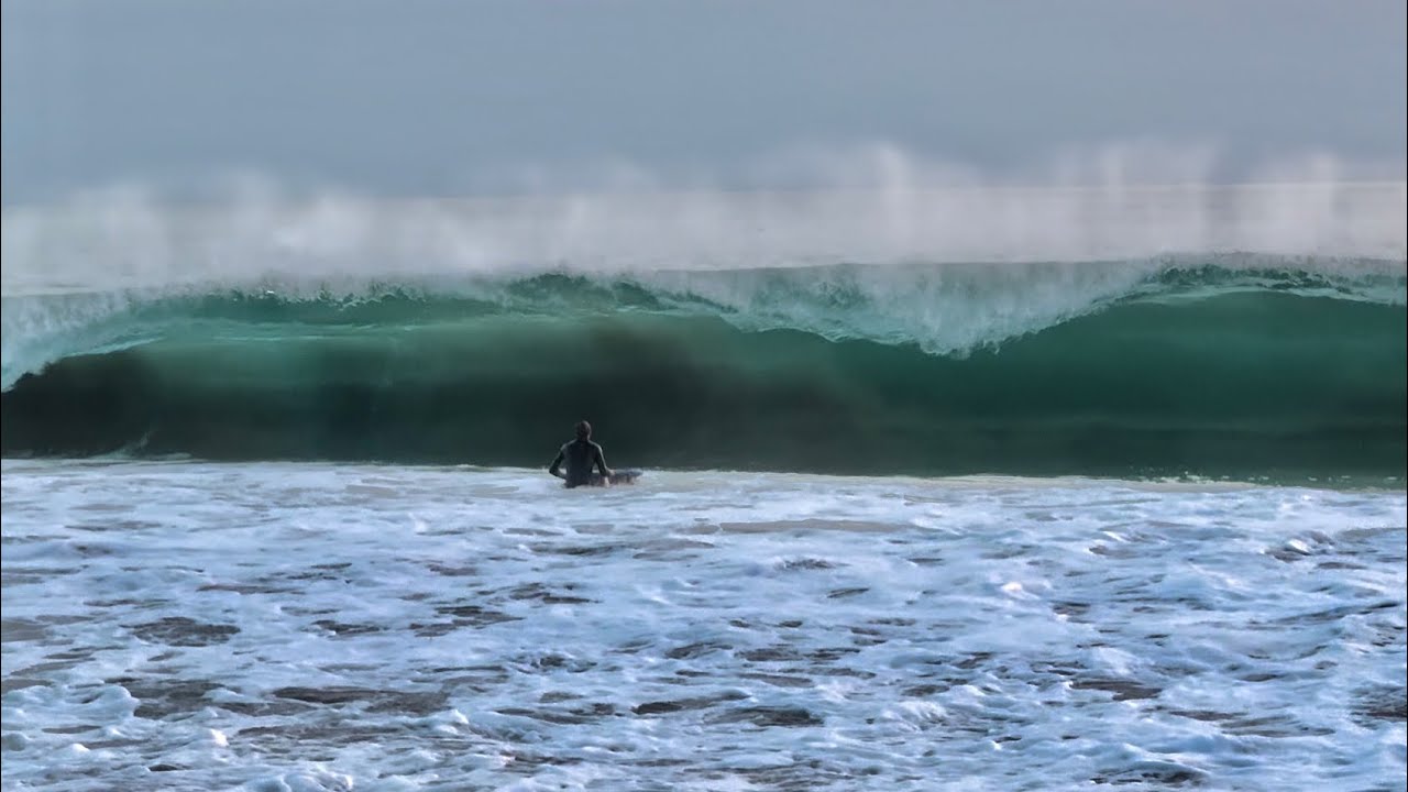 BUTTERY NARDA SLABS FOR 2 BODYBOARDERS // EARLY SETS OF HURRICANE AT ZUMA BEACH