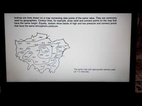 What are isoline maps?