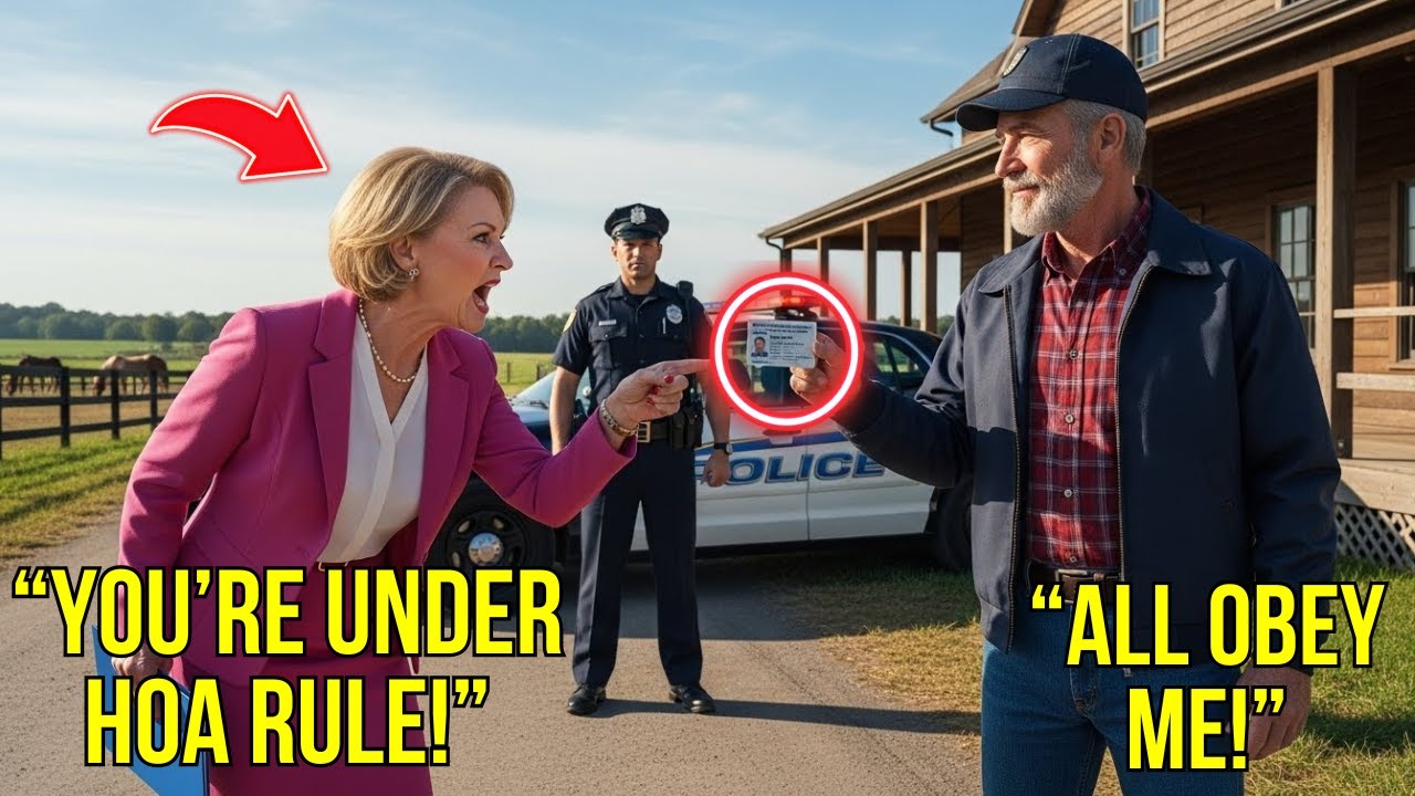 HOA Karen Called 911 on Me at My Ranch — She Didn’t Know I Ran the HOA That Controlled Hers