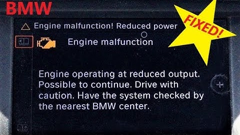 #1 TIP for BMW Engine Malfunction! Reduced Power; Fault Error Trouble Code 2C57 - DO THIS FIRST!