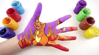 Bé Học Làm Họa Sĩ L Bé Tập Vẽ Charmander Pokemon L Học Màu Sắc Tiếng Anh Cho Bé