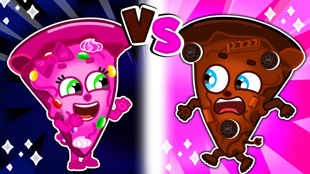 3738 T67 Kids in Pizza Slices Pink vs. Chocolate UKR - YouTube