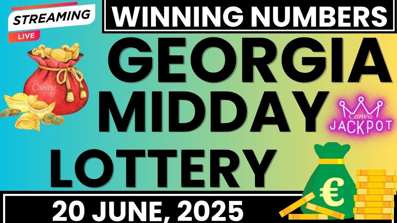 Georgia Midday Lottery Results Today For 20 June 2025 - GA Cash 3 - Cash 4 - Gerogia Five