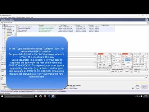 Rename Files using the Bulk Rename Utility
