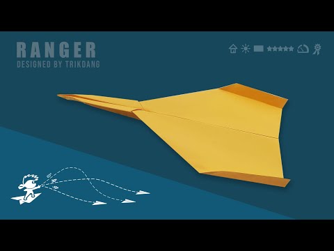 How to make a Simple Paper Airplane that Flies Far | Ranger