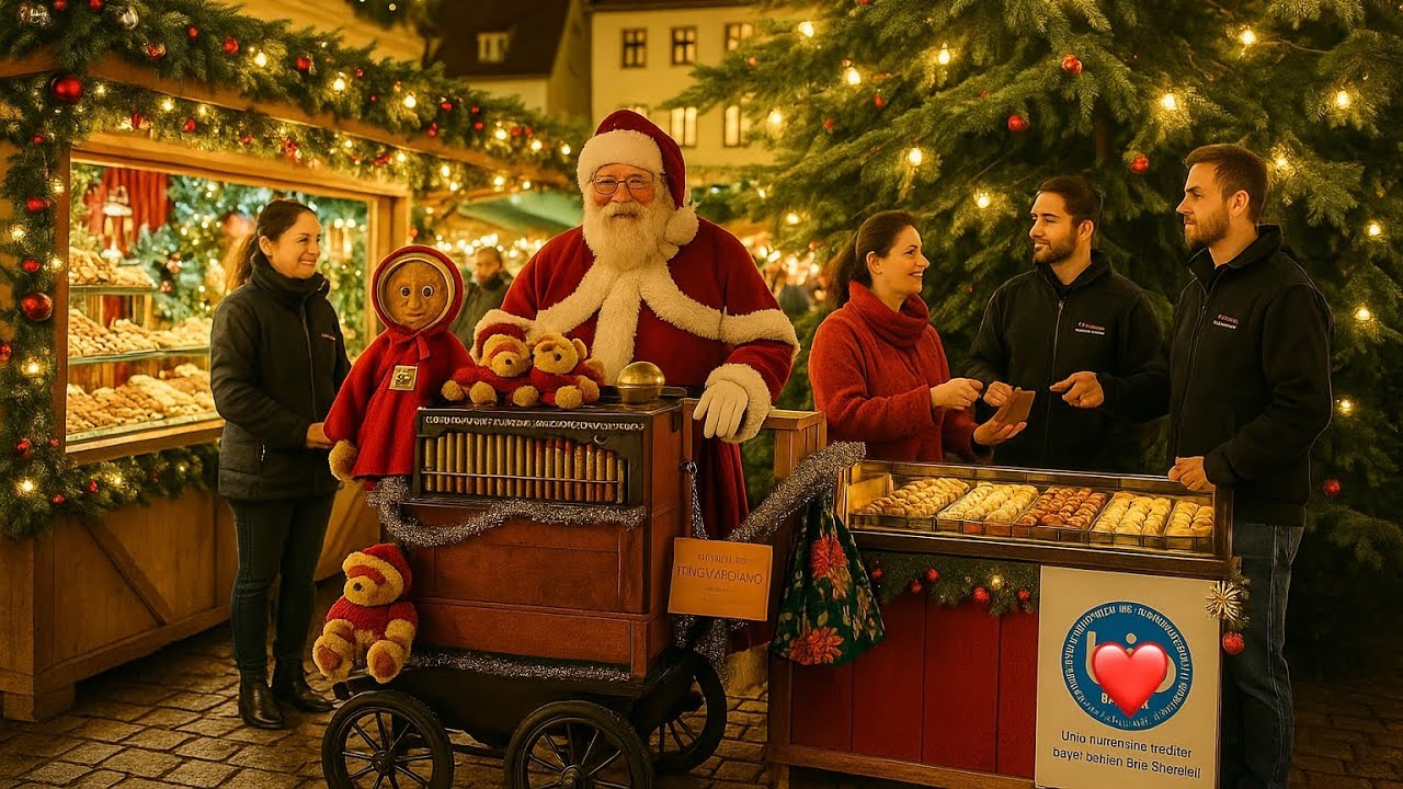 Рождественский рынок Ротенбурга Ночная прогулка 🎄 Волшебный зимний тур по Баварии | Германия 4K