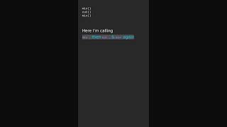 Function Definition vs Function Call