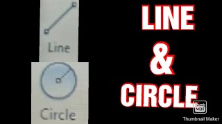 Line and Circle commands of AutoCad