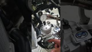 Checking timing with a dial indicator on a two stroke