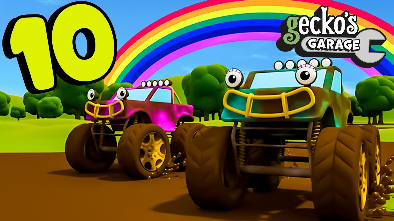 10 Muddy Trucks Song｜Gecko's Garage｜Songs & Nursery Rhymes｜Trucks For