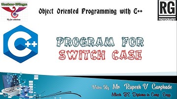 C++ program for Switch case | Calculator | Techno Wings | OOP Practical 3