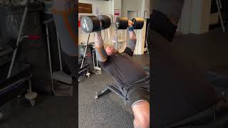 💪 Thor hitting 150 lbs x 8 on the high incline dumbbell press #ryourogue