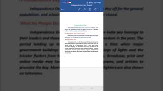 MS-Word mobile app | Indentation, Column, Alignment, Size, Page Layout, Margins