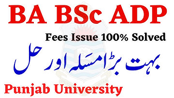 Big Issue Solution Punjab University BA BSc ADP Results 2022 PU
