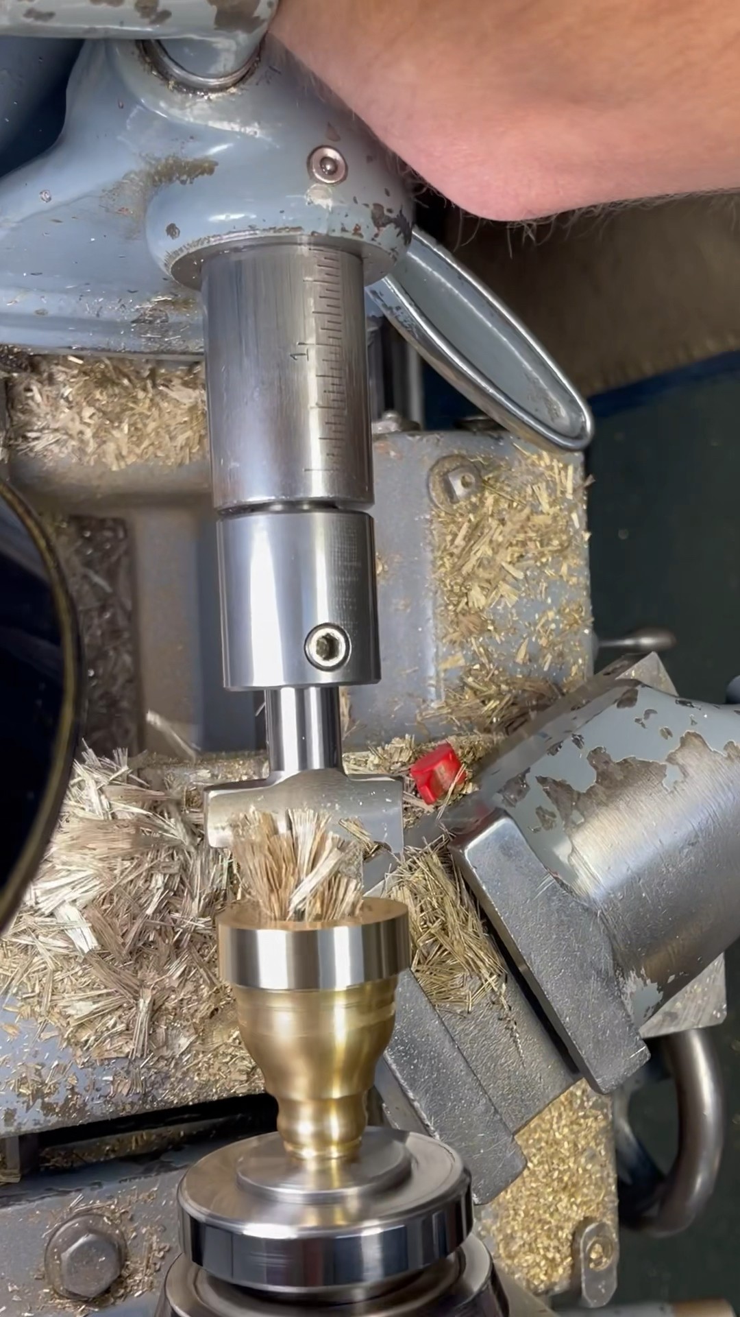 Making a Reeves-Brass Ark bass trombone mouthpiece! - YouTube